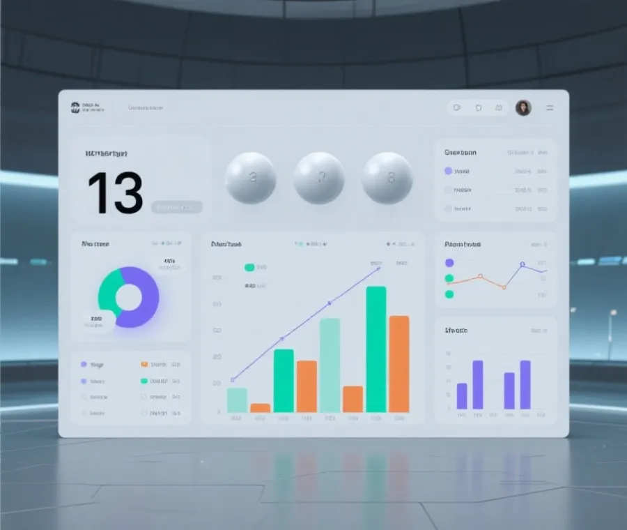 双色球开奖与走势数据示意